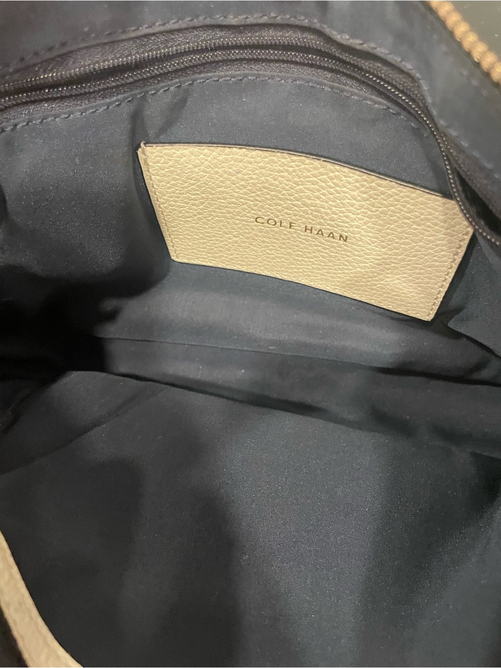 Vintage Cole Haan Cream Leather Crossbody - Picture 8 of 8